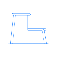 Furniture Stools Jut Step Stool Stencil Svg Vector, Free Vectors File